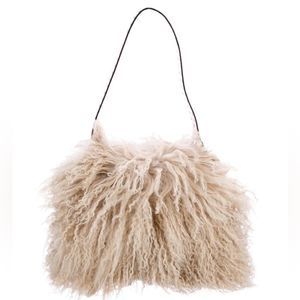 NEW Tory Burch Sawyer Small Fur Shoulder Bag